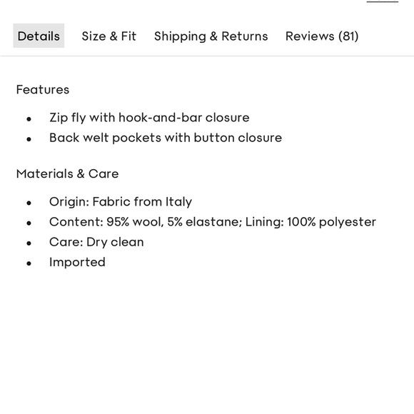 Aritzia - Babaton Agency Pant ( New) - Picture 7 of 7